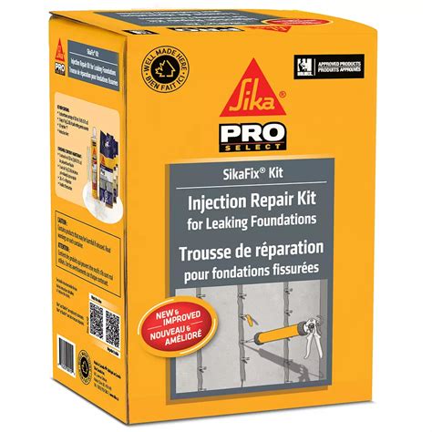 Sikadur Crack Repair Kit is a two component, low viscosity, and fast curing epoxy sealing system. . Sika concrete crack repair kit